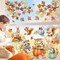 Fall Woodland Animals Window Clings Autumn Pumpkin Fox Squirrel Owl
